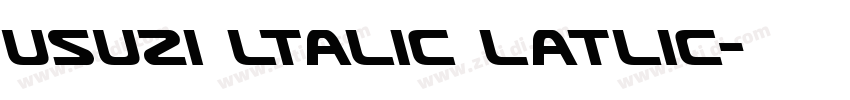 usuzi ltalic latlic字体转换